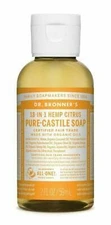 Dr Bronner's / Bronners 18-In-1 Hemp Citrus Scent Pure-Castile Soap 2 oz Organic