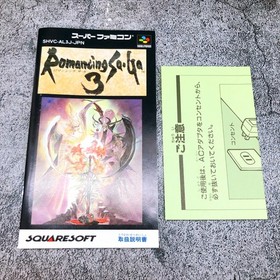 Nintendo Super Famicom Romancing SaGa 3 RPG Square Japan SNES SFC Game in Stock