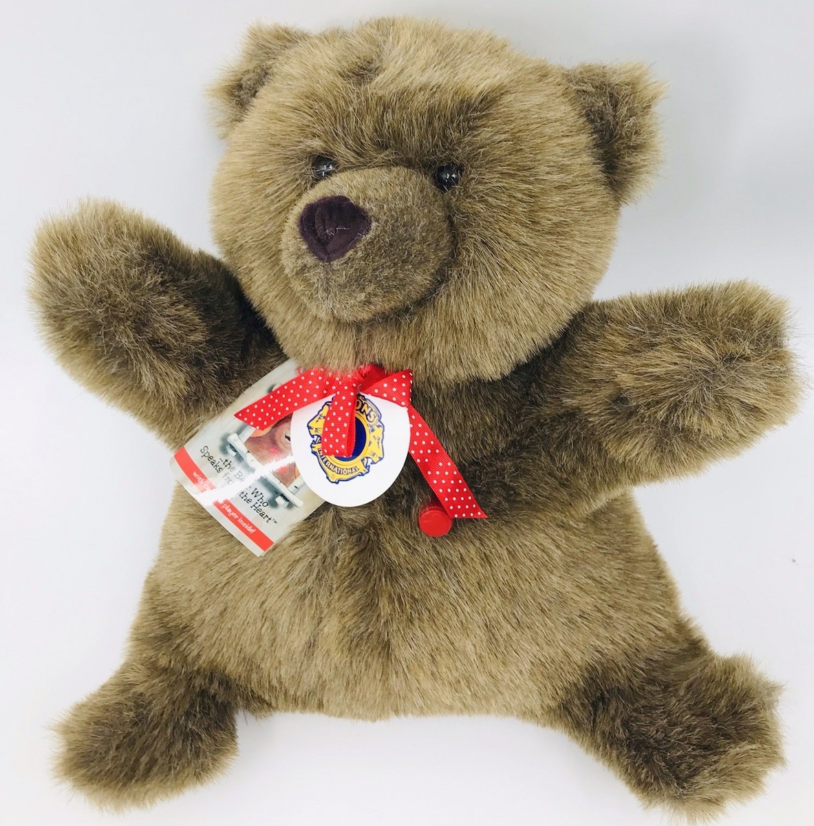 Spinoza Bear (1985) That Speaks From The Heart Plush Teddy Bear