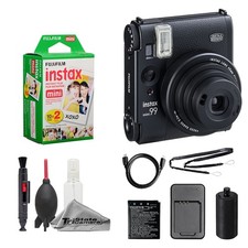 Fujifilm Instax Mini 99 Camera Black w/ 20 Mini Film Cleaning Kit