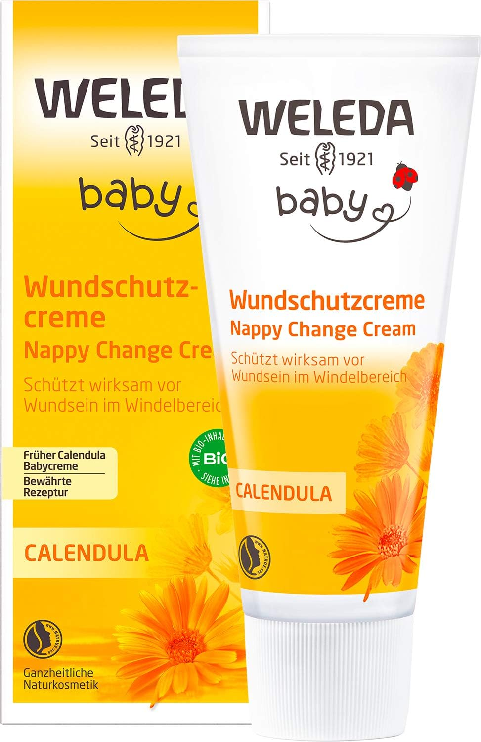 Baby Crema Protettiva Calendula, per Cambio Pannolino, Lenisce E Protegge, Con E
