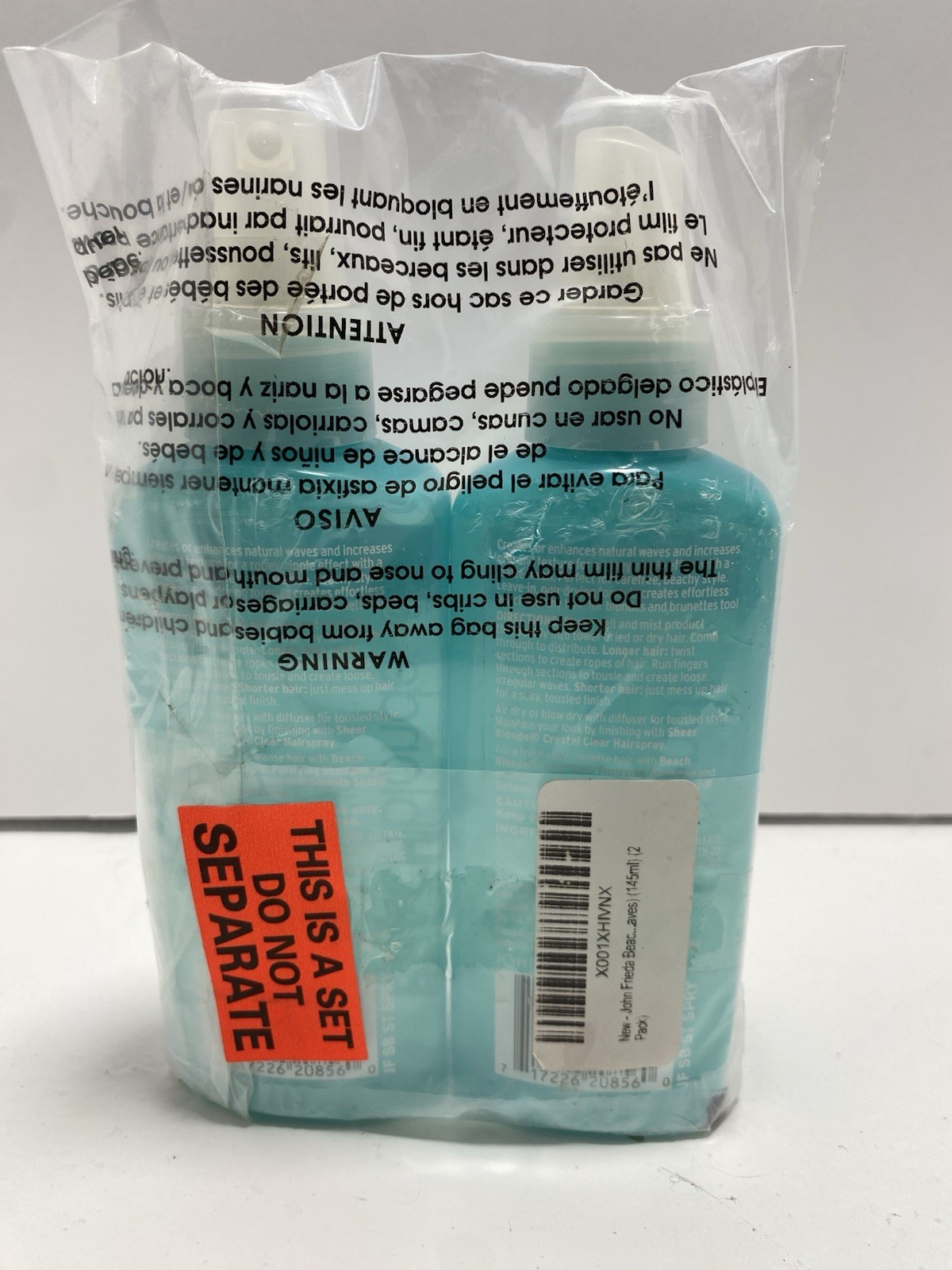 2-pack John Frieda Beach Blonde Sea Waves Sea Salt Spray 5 oz For Beachy Waves