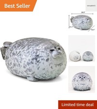 Chubby Blob Seal Pillow,Stuffed Cotton Plush Animal Toy Cute Ocean Large 23. In 