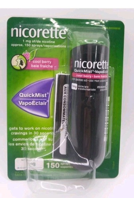 #ad #ad Nicorette QuickMist Mouth Spray In Cool Berry 1mg 150 sprays quot; NO TARIFFquot; C $27.99