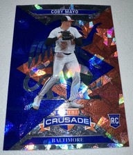 2025 Panini Crusade - Crusade Coby Mayo, Coby Mayo #51 Blue Cracked Ice (RC)