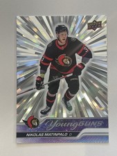 💂 23-24 UD 2 Nikolas Matinpalo Rookie Young Guns Outburst #495 Ottawa Rookie