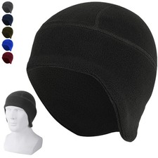 Winter Fleece Warm Beanie Hat Earflap Soft Stretch Windproof Caps for Men Women