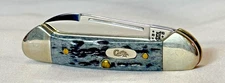 2001 Case XX Knife Baby Butterbean 62132 Double Folding Blade Jigged Handle