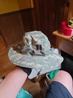 US Army Boonie Cap Sz 7 Sun Hat Camo ACU Cotton/Nylon ACU Digital W Capt. Rank