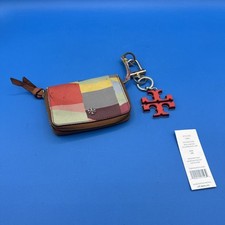 Tory Burch Color Code Red Canyon Kerrington Zip Coin Case