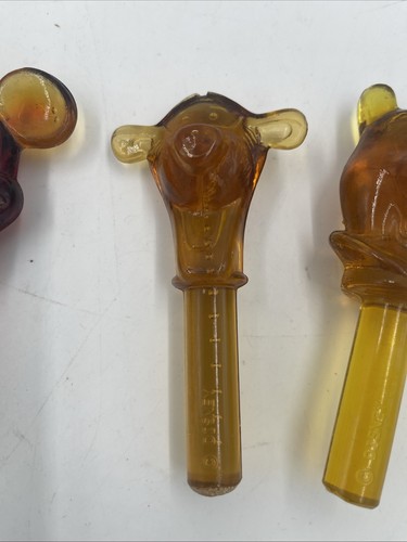 Lot Of 5 Disney Glass Bottle Toppers - Mickey Donald Goofy Tigger Pooh Vtg 🔥 - Picture 5 of 7