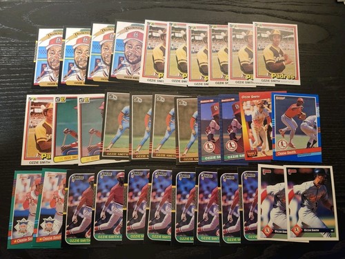 OZZIE SMITH BASEBALL CARD LOT OF 277 ~ ST LOUIS CARDINALS - HOF - Picture 6 of 9