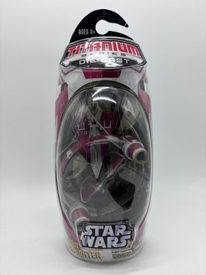 Star Wars Titanium Series Obi Wan's Jedi Starfighter w/ Ring, Die Cast 2007 NEW