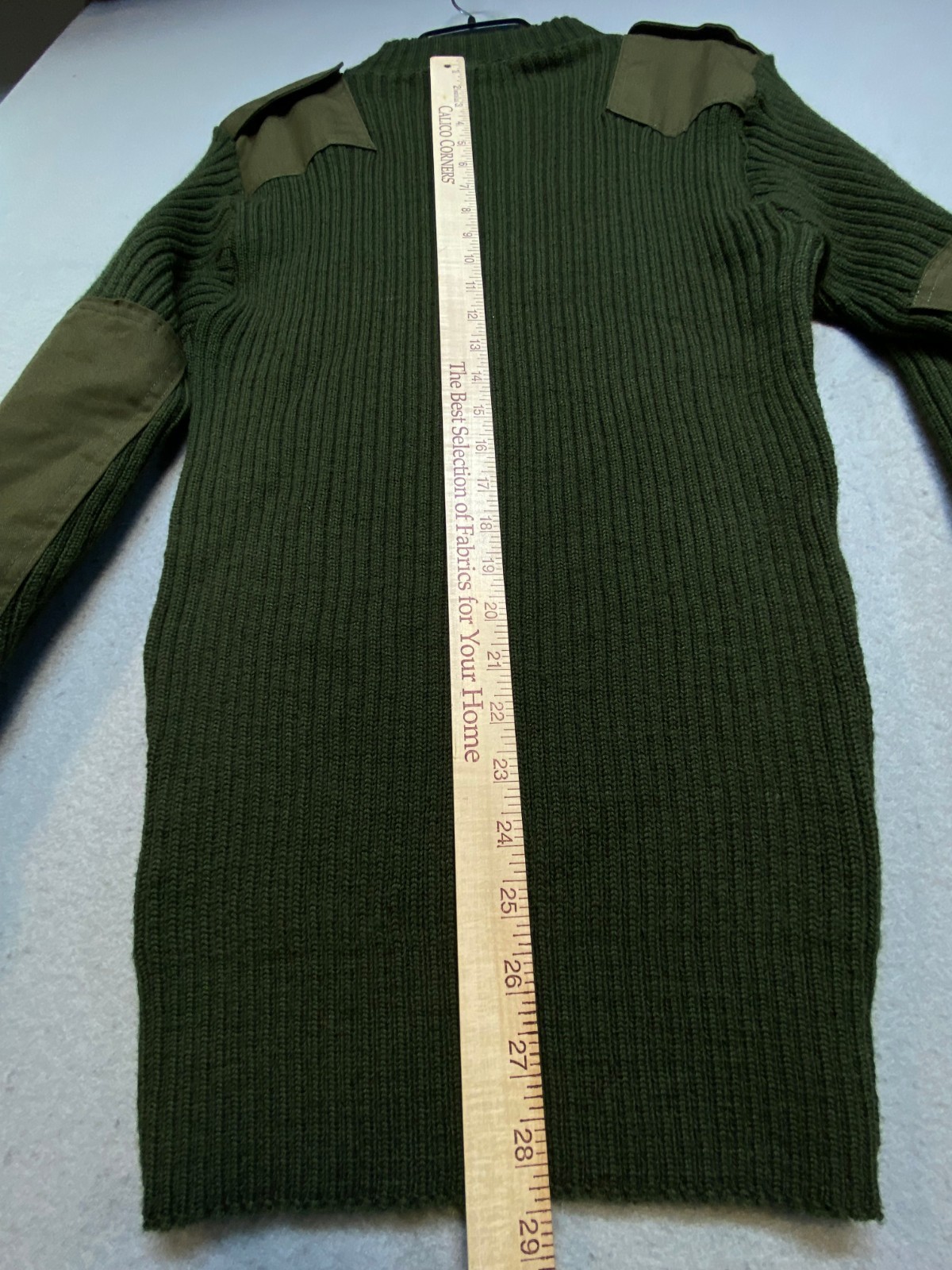 NWT US Military DSCP Sweater Mens 42 Army Green Valor Collection Wool Commando