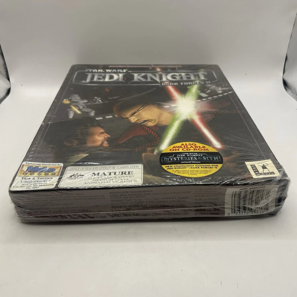 Star Wars: Jedi Knight Dark Forces II PC 1997 Big Box CIB  Factory Sealed Game - Image 2 of 4