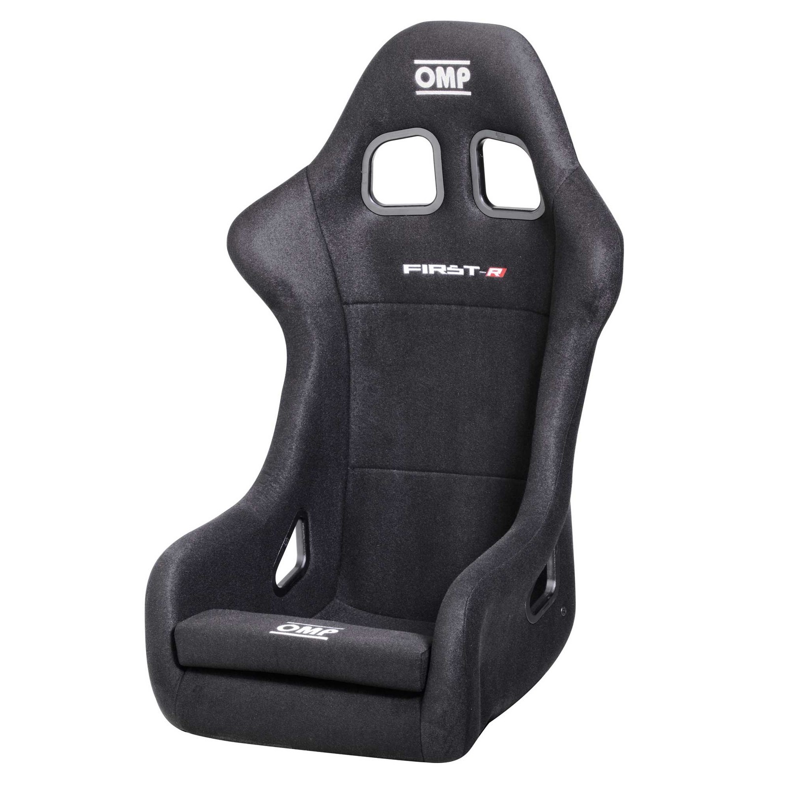 OMP First R Fibreglass Competition Car Seat - Black (FIA 8855-1999 Approved)