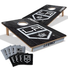 Tailgate Cornhole Boards Los Angeles Kings 2x3 Foldable Legs Resin Bags