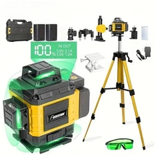 New 16 Lines Laser Level Professional 4x360°Green Cross Line Laser Level Tool