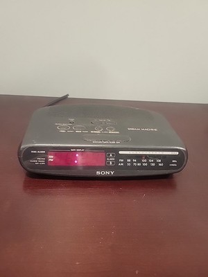 Vintage 90s Sony Dream Machine Digital Clock Radio ICF-C370 AM/FM Tested Working