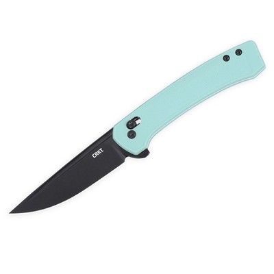 CRKT Q Compact mit 14C28N Edelstahlklinge, GRN-Griff in blau und Crossbar-Lock