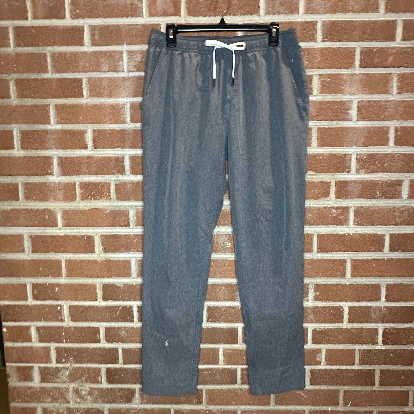 Fair Harbor Men's Gray The One Pants Drawstring Casual Lightweight Trousers