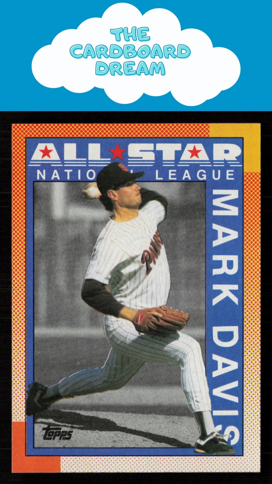 Mark Davis 1990 Topps #407 All Star San Diego Padres Baseball Card