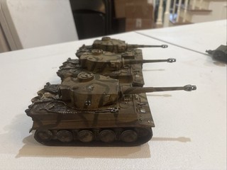 Lot Of Three CTS 1:38 Custom Painted Tiger Tanks