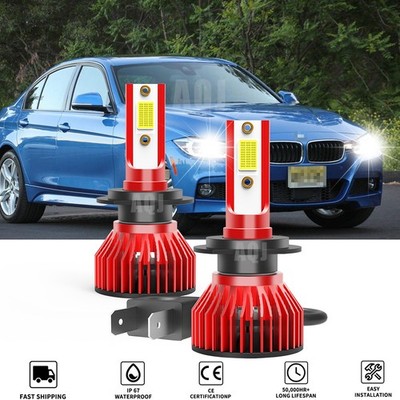 H7 LED Headlight Conversion Kit CSP Bulb 200W 12000LM White Power 6000K 2SIDE