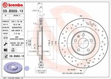 Brembo 09.B969.1X Brake Disc for Audi, Audi (FAW), Porsche, VW, VW (SVW)