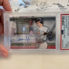 2019 Topps Diamond Icons Autographs Aaron Judge 1/5 PSA 9- First Print Auto