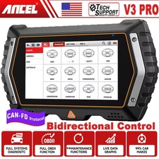 ANCEL V3 Pro OBD2 Car AII System Diagnostic Scanner ABS BMS ETS Gear SAS Reset 
