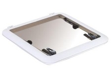 Escotilla de escape Jim negra polar blanca 19" x 19" (592-1919-05-02GL-05)