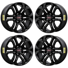 20" GMC Canyon Satin Black Exchange Wheels Rims Factory OEM ALY95780 2023-2024