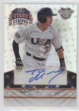 2015 Stars and Stripes Longevity Platinum Signatures 2/5 Tate Matheny Auto 2f4