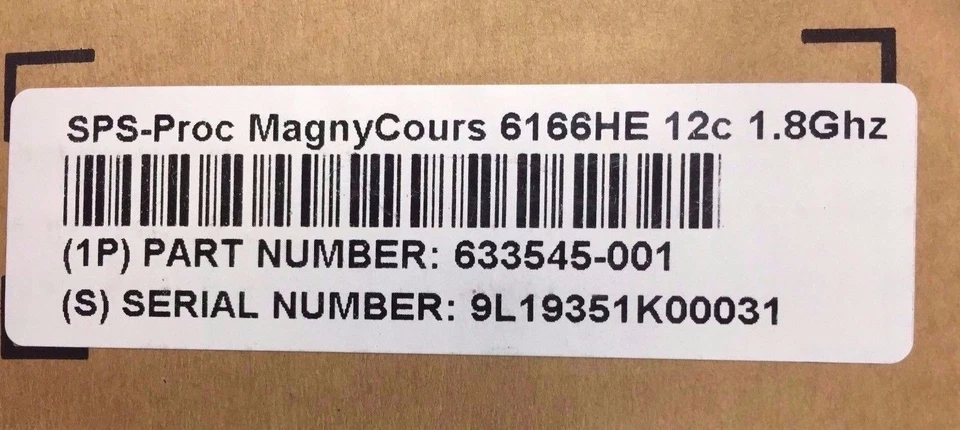 AMD Opteron 6166HE 1.8Ghz 12-Core Processor OS6166VATCEGO 633545-001 596136-002 - Image 4 of 4