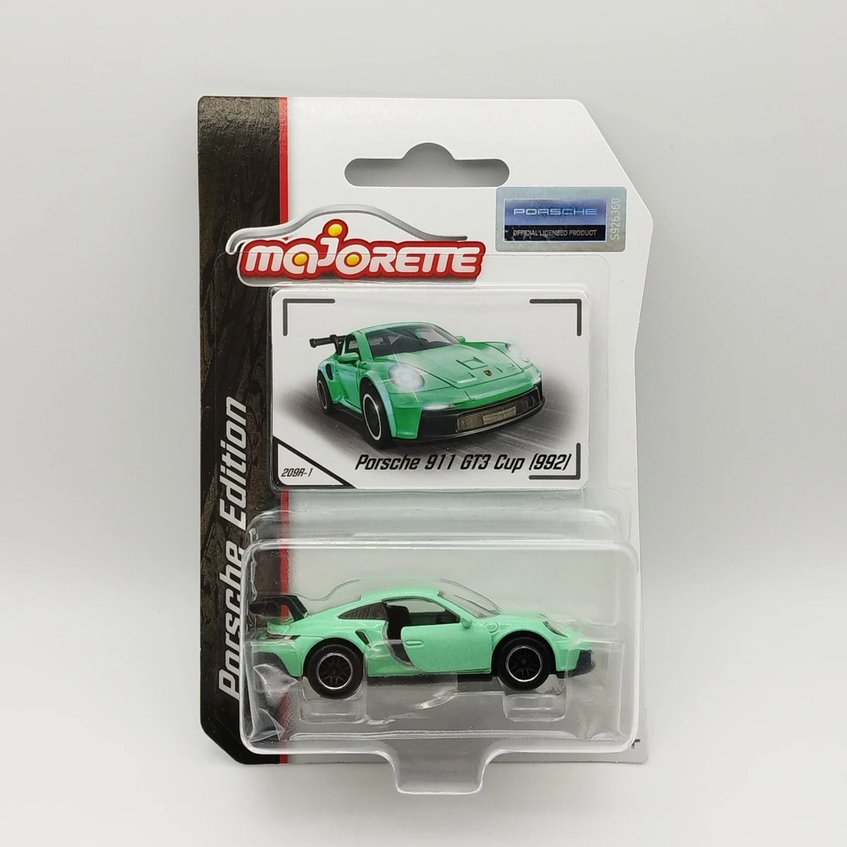 Majorette Série 1000 Deluxe Porsche 911 Turbo Blanche – 1/64, Blister Fermé