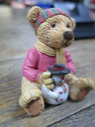 Take me Home Teddies Cute! Bear Figurines WINTER WILLIE SNOWMAN - Picture 2 of 4