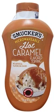 Smucker's Microwaveable Hot Caramel Ice Cream Dessert Topping 15.5 oz Bottle