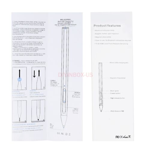 For Microsoft Surface Pro 7/6/5/4 Active Stylus Magnetic Smart Rechargeable Pen - Picture 33 of 57