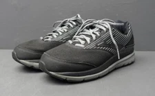 Brooks Addiction Walk Men's Sz 9 EE Wide Black Lace-up Sneaker Shoe