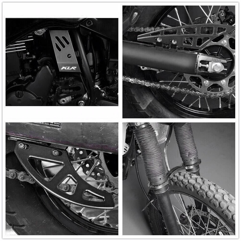 Radiator Fork Stabilizer Brake Caliper Battery Chain Pipe Cover For KLR650 08-18 — 第 3/4 张图片