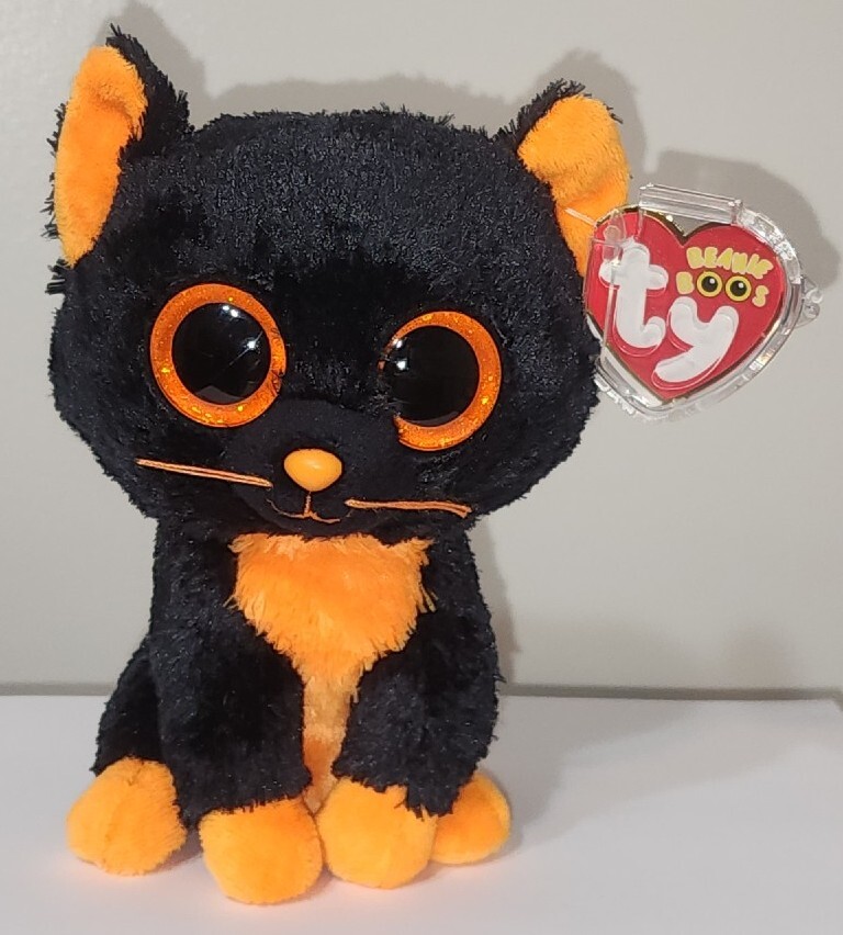 Ty Beanie Boos MOONLIGHT Halloween Black Cat (RED TAG) 6