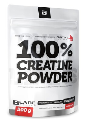 100% Creatine Powder - Creatin - Kreatin - Pulver - 500G - BLADE Series