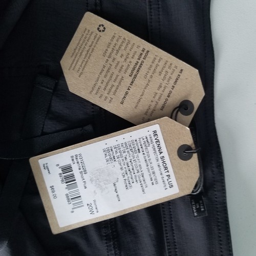 prAna Revenna Damen Übergröße 20W Nylon Ripstop Aktiv Wandershorts schwarz neu mit Etikett - Bild 11 von 12