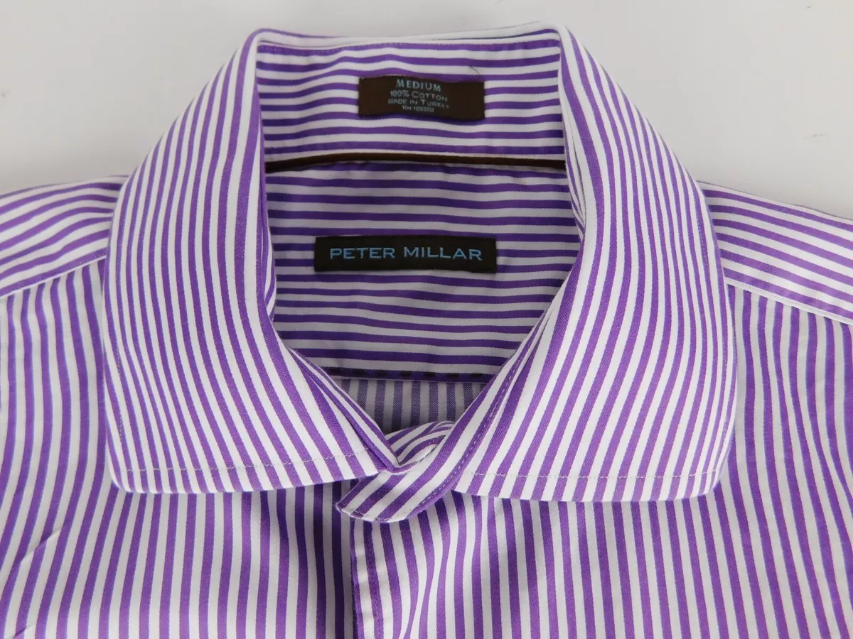 Purple and hotsell white designer shirt