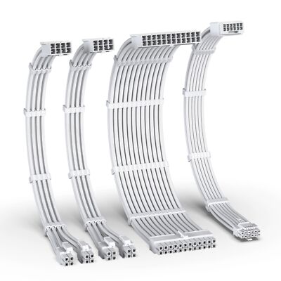 12VHPWR PSU Cable Extension Kit16AWG PCIE 5.0 Power Supply Cable Extension- 1...