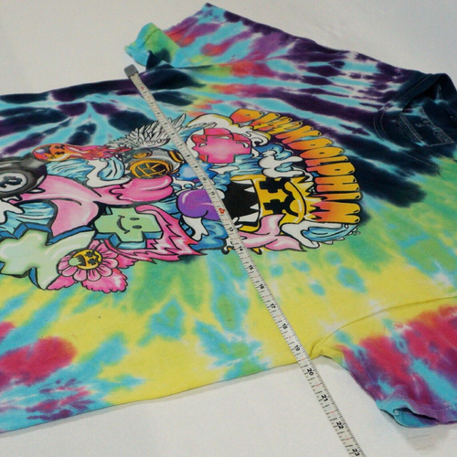 Pink Dolphin Tie Dye T-Shirt Mens Small Graphic Print - Picture 7 of 9