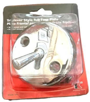 Triplever Style Tub Face Plate / Polished Chrome / Keeney K826