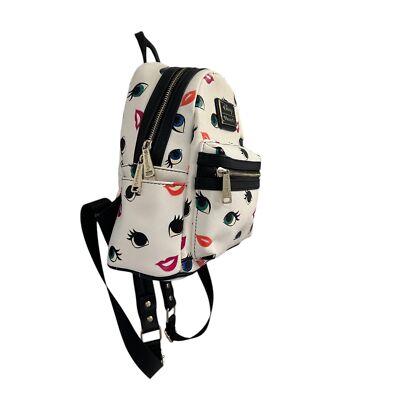 Loungefly X Disney Princess Eyes & Lips Backpack Green Blue  display picture 1