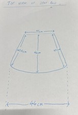 Crea cuscino seduta spessore 5 cm schema di controllo per dimensioni